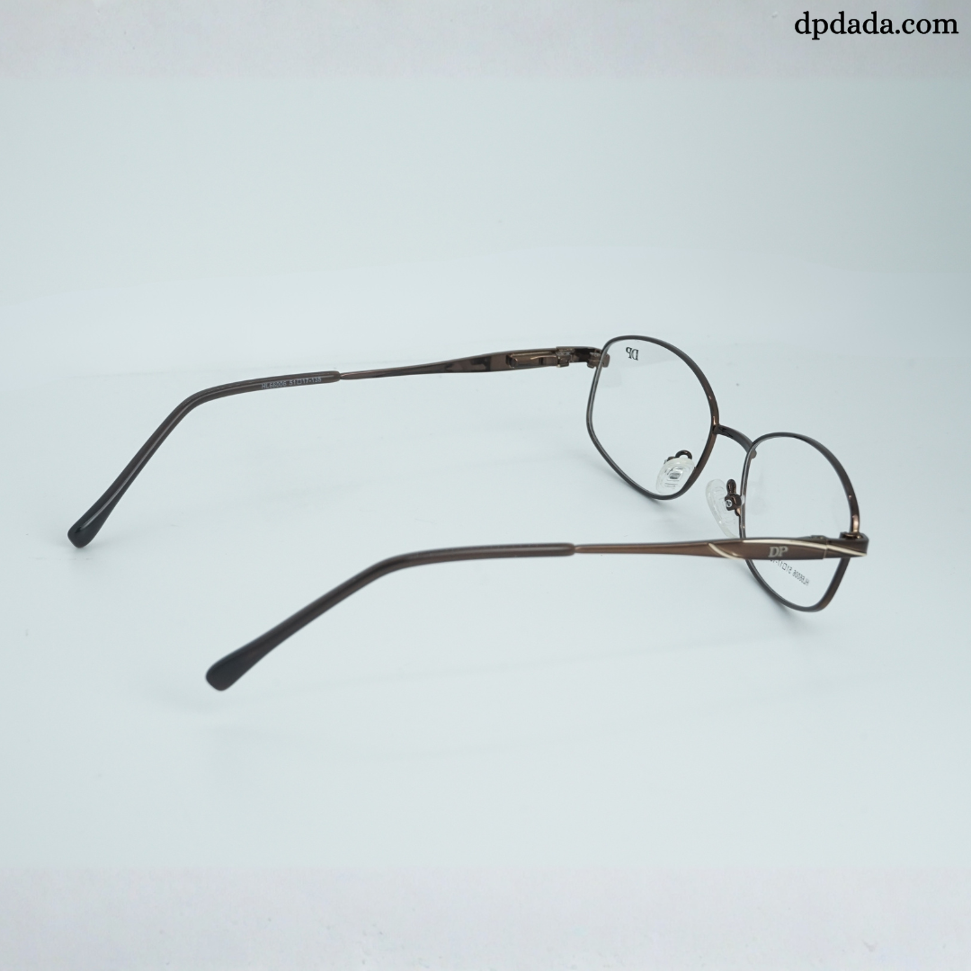 DP DADA.COM Full Metal Blue Block Glasses Brown  HL66006