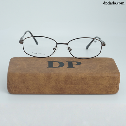 DP DADA.COM Full Metal Blue Block Glasses Brown  HL66006