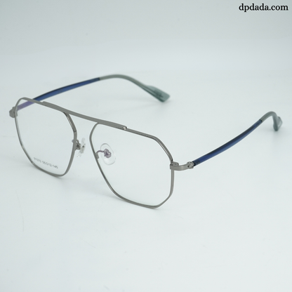 DP Dada Gunmetal Geometric Eyeglasses – Model DP104