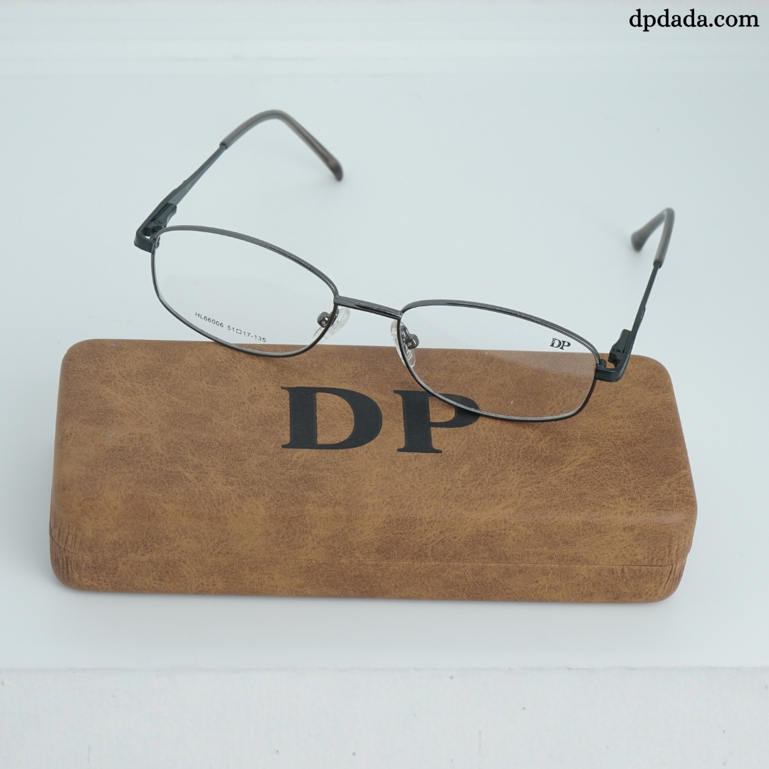 DP DADA.COM Full Metal Blue Block Glasses black HL66006