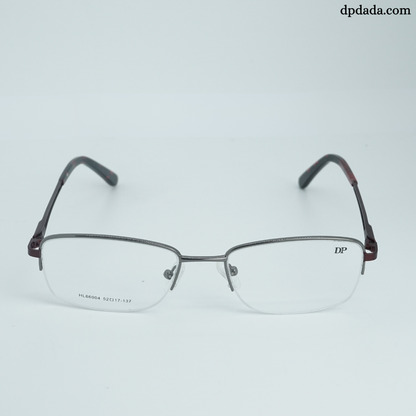 DP DADA.COM Supra Blue Block Glasses SILVER WITH RED HL66004