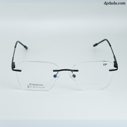 DP DADA.COM Rimless Spectacle Black RT9420102