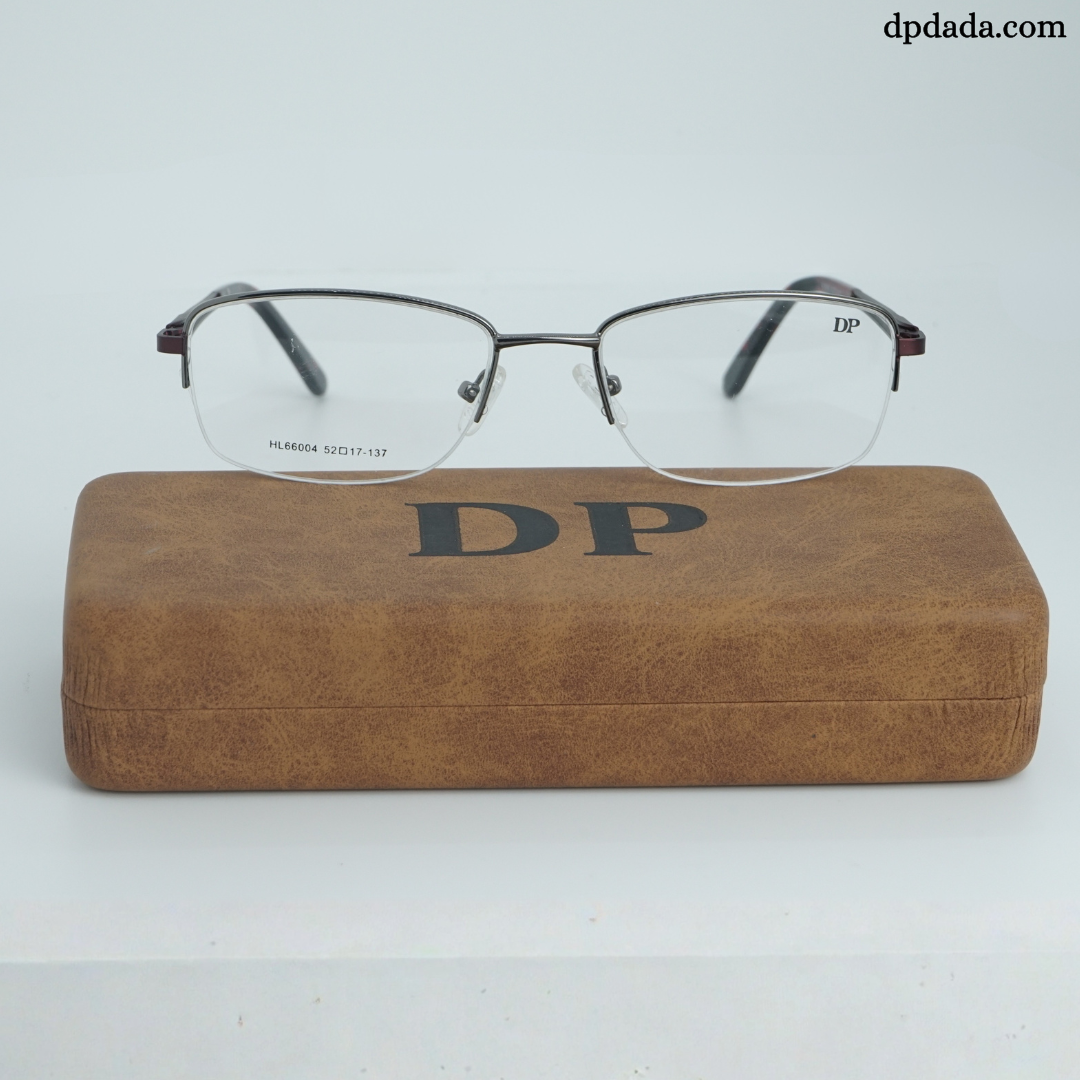 DP DADA.COM Supra Blue Block Glasses SILVER WITH RED HL66004