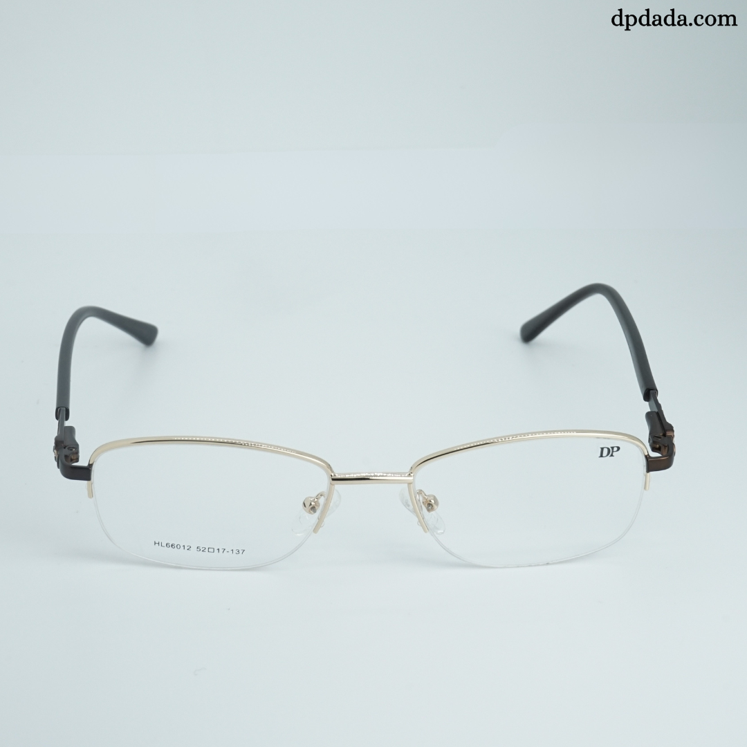 DP DADA.COM Supra Blue Block Glasses GOLD WITH BROWN HL66012