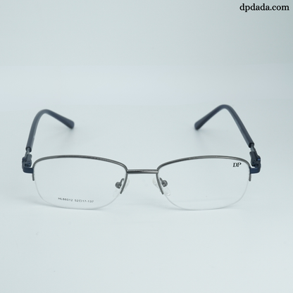 DP DADA.COM Supra Blue Block Glasses SILVER WITH BLACK HL66012