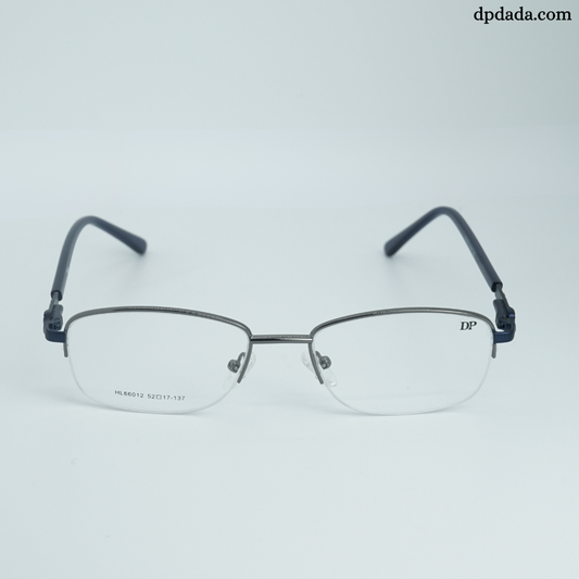 DP DADA.COM Supra Blue Block Glasses SILVER WITH BLACK HL66012