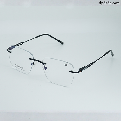 DP DADA.COM Rimless Spectacle Black RT9420102