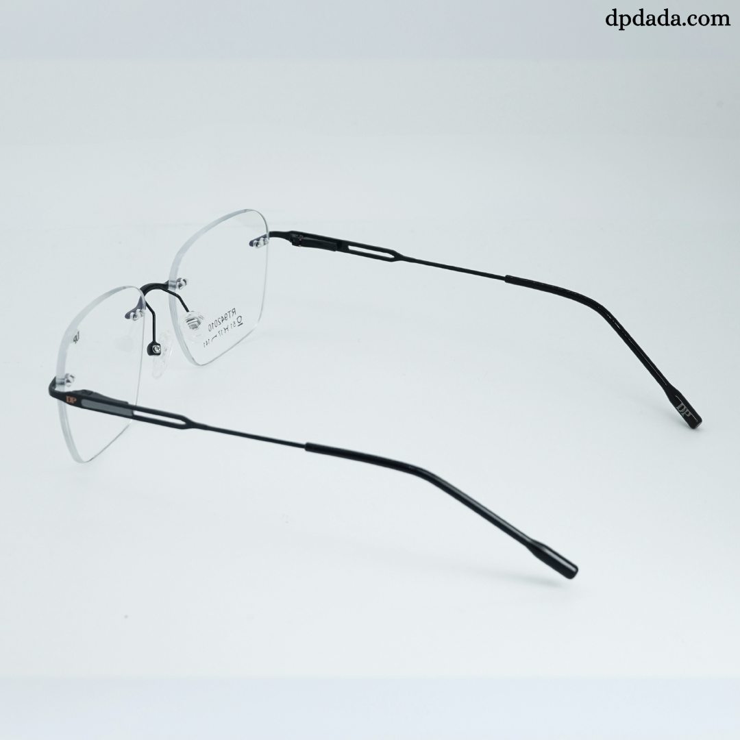 DP DADA.COM Rimless Spectacle Black RT9420102