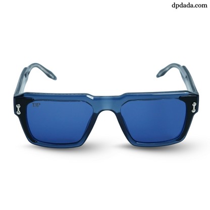 DP Retro Square  Blue Sunglasses. DPX18