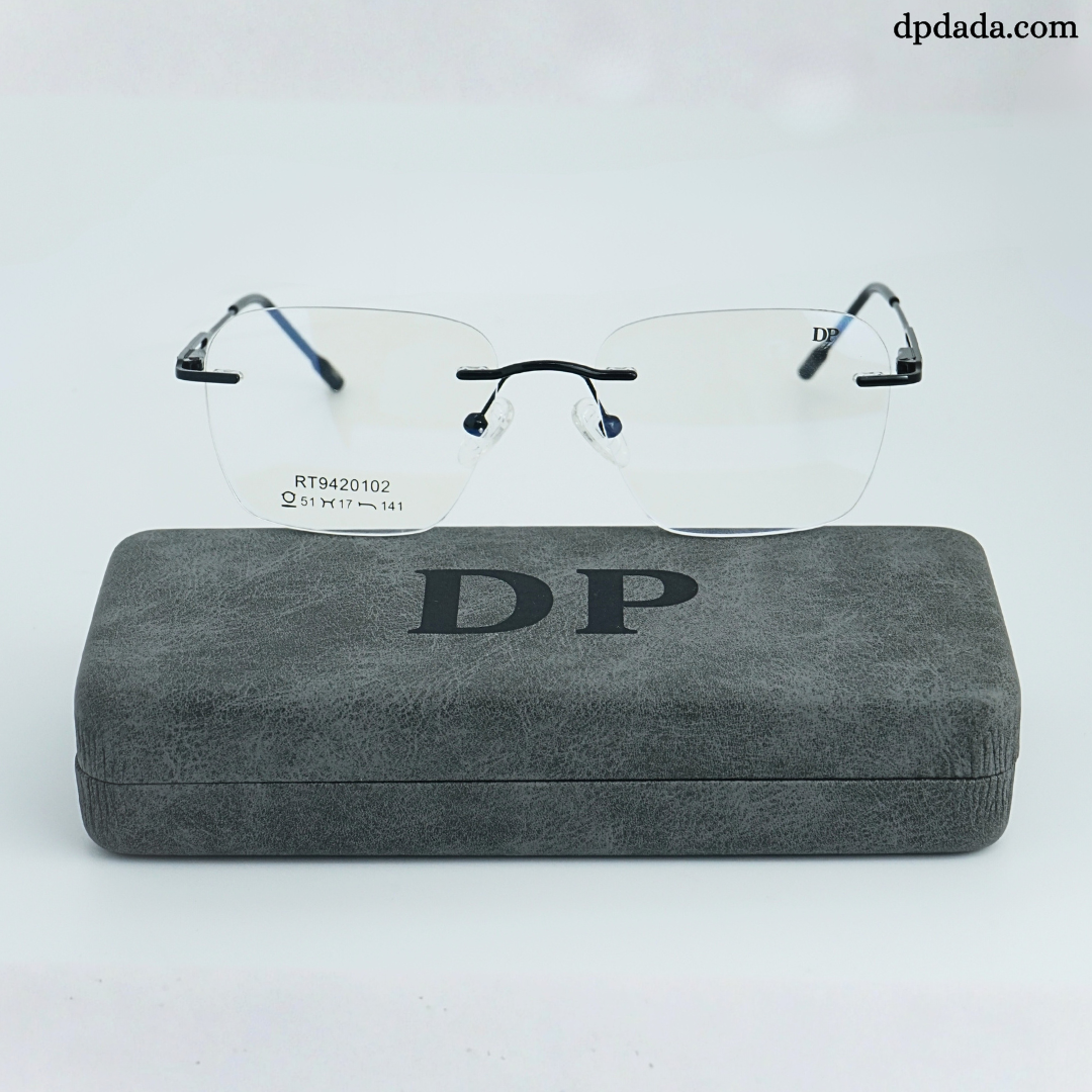 DP DADA.COM Rimless Spectacle Black RT9420102