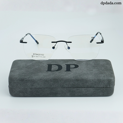 DP DADA.COM Rimless Spectacle Black RT9420102
