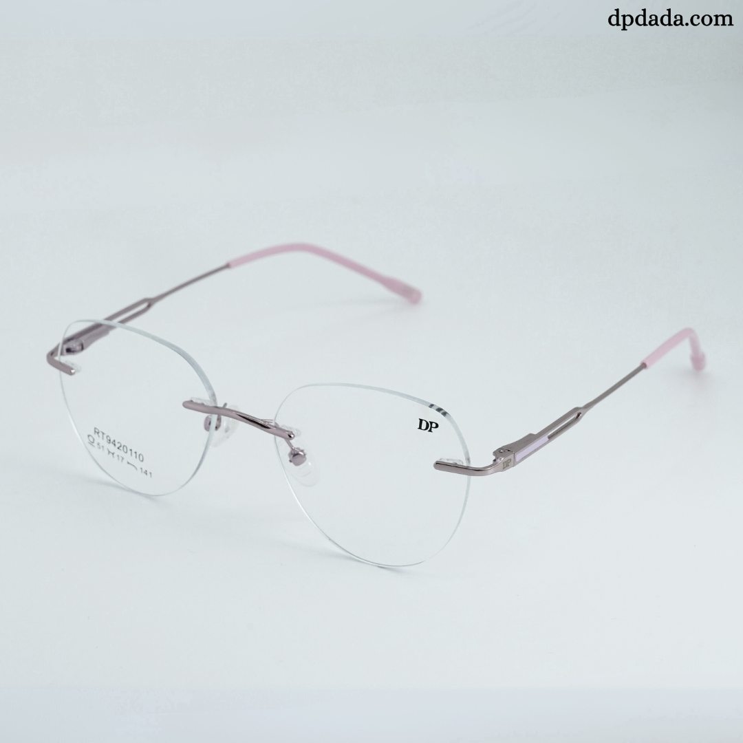 DP DADA.COM Rimless Pink Spectacle RT9420110