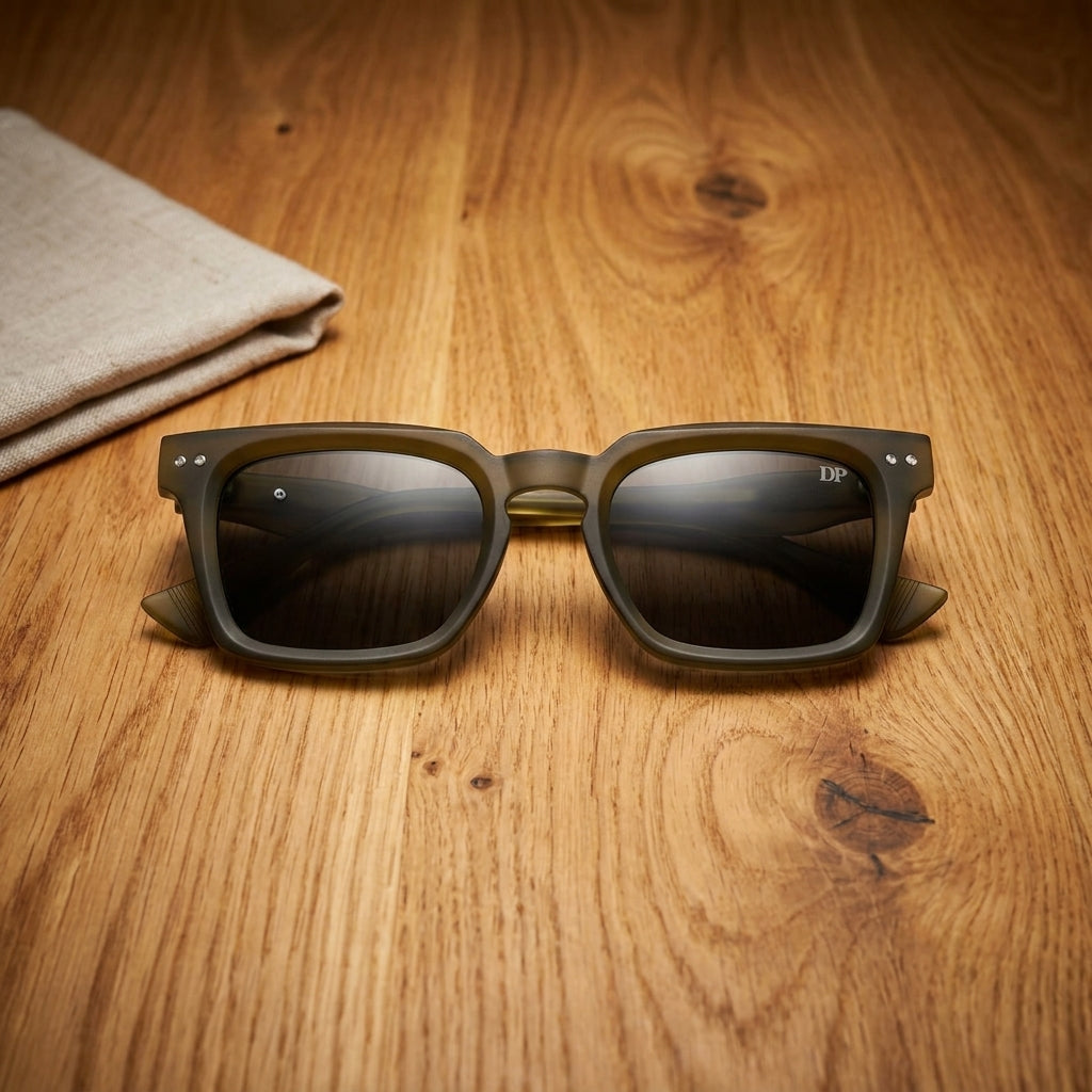 DP DADA Olive Luxe Sunglasses