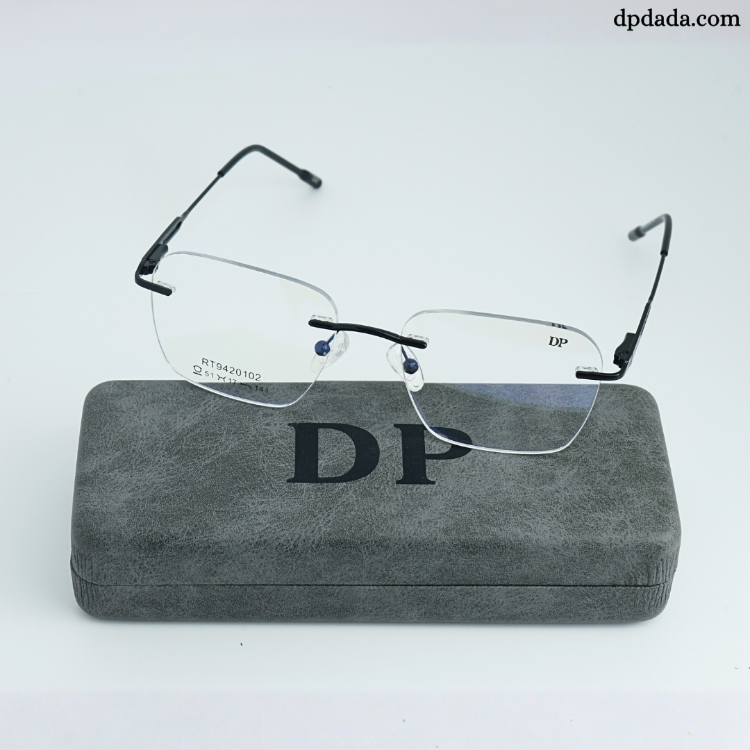 DP DADA.COM Rimless Spectacle Black RT9420102