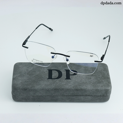 DP DADA.COM Rimless Spectacle Black RT9420102