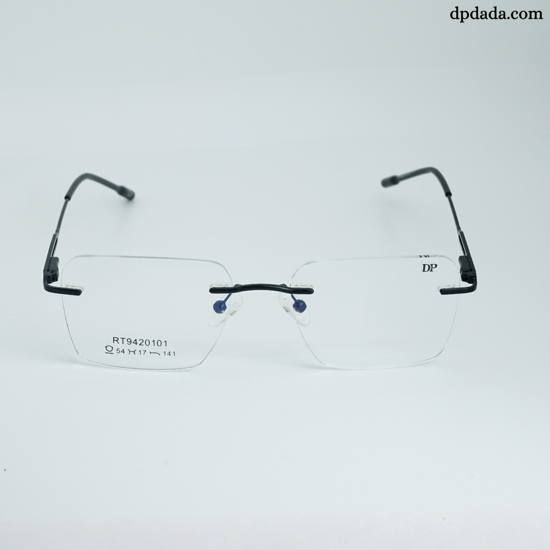 DP DADA.COM Rimless Spectacle Black RT9420101
