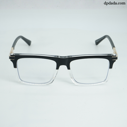 DP Dada Black &amp; Clear Gradient Eyeglasses – Model DP106