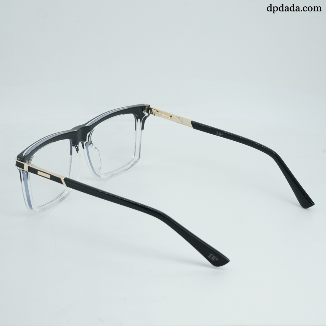 DP Dada Black &amp; Clear Gradient Eyeglasses – Model DP106