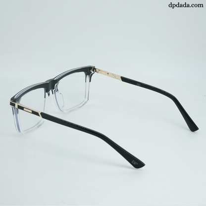 DP Dada Black &amp; Clear Gradient Eyeglasses – Model DP106