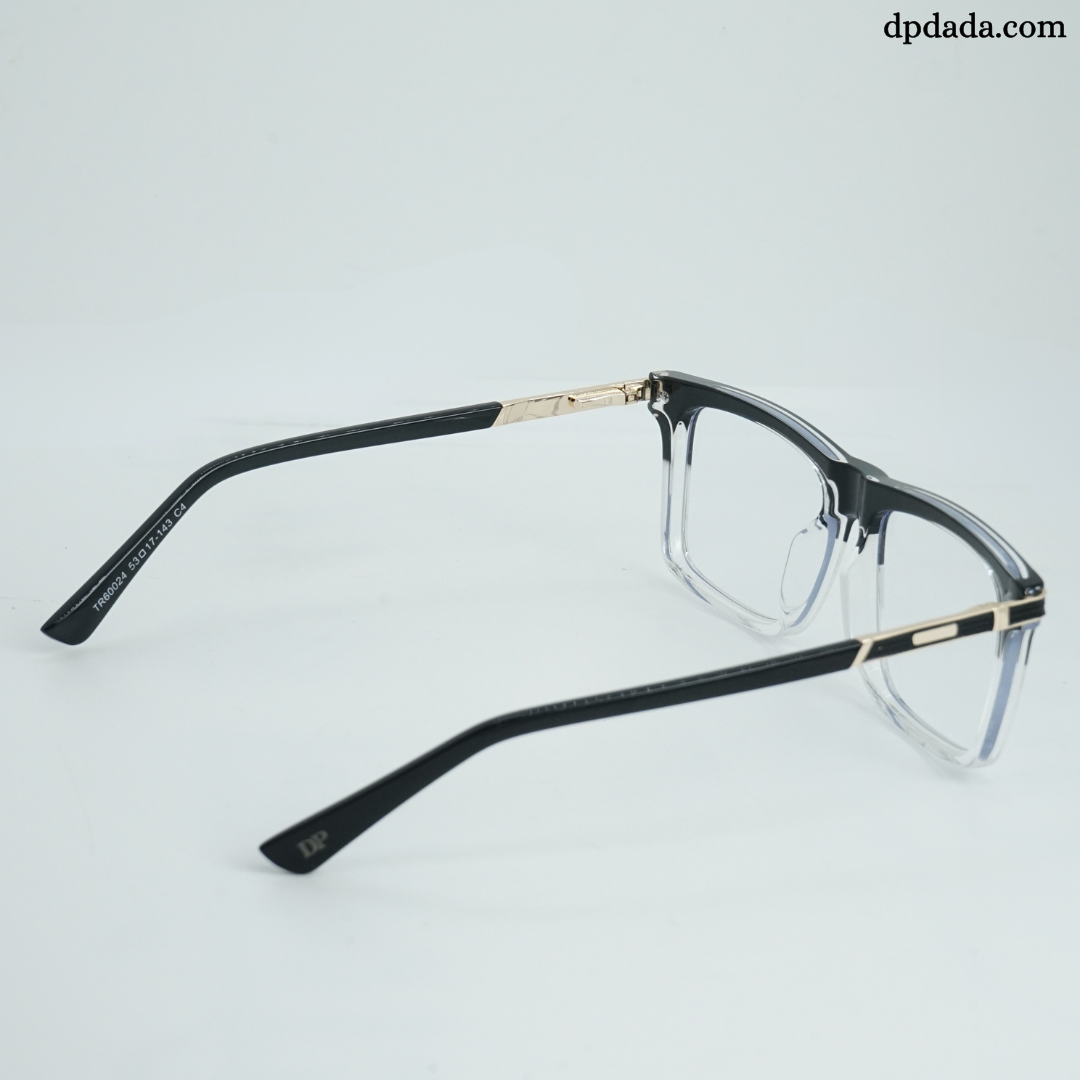 DP Dada Black &amp; Clear Gradient Eyeglasses – Model DP106