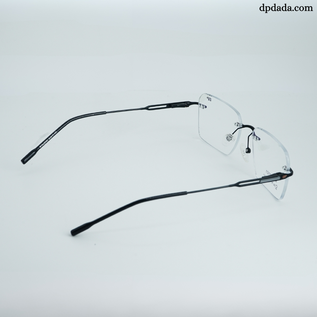 DP DADA.COM Rimless Spectacle Black RT9420101