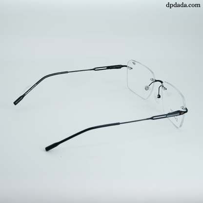 DP DADA.COM Rimless Spectacle Black RT9420101
