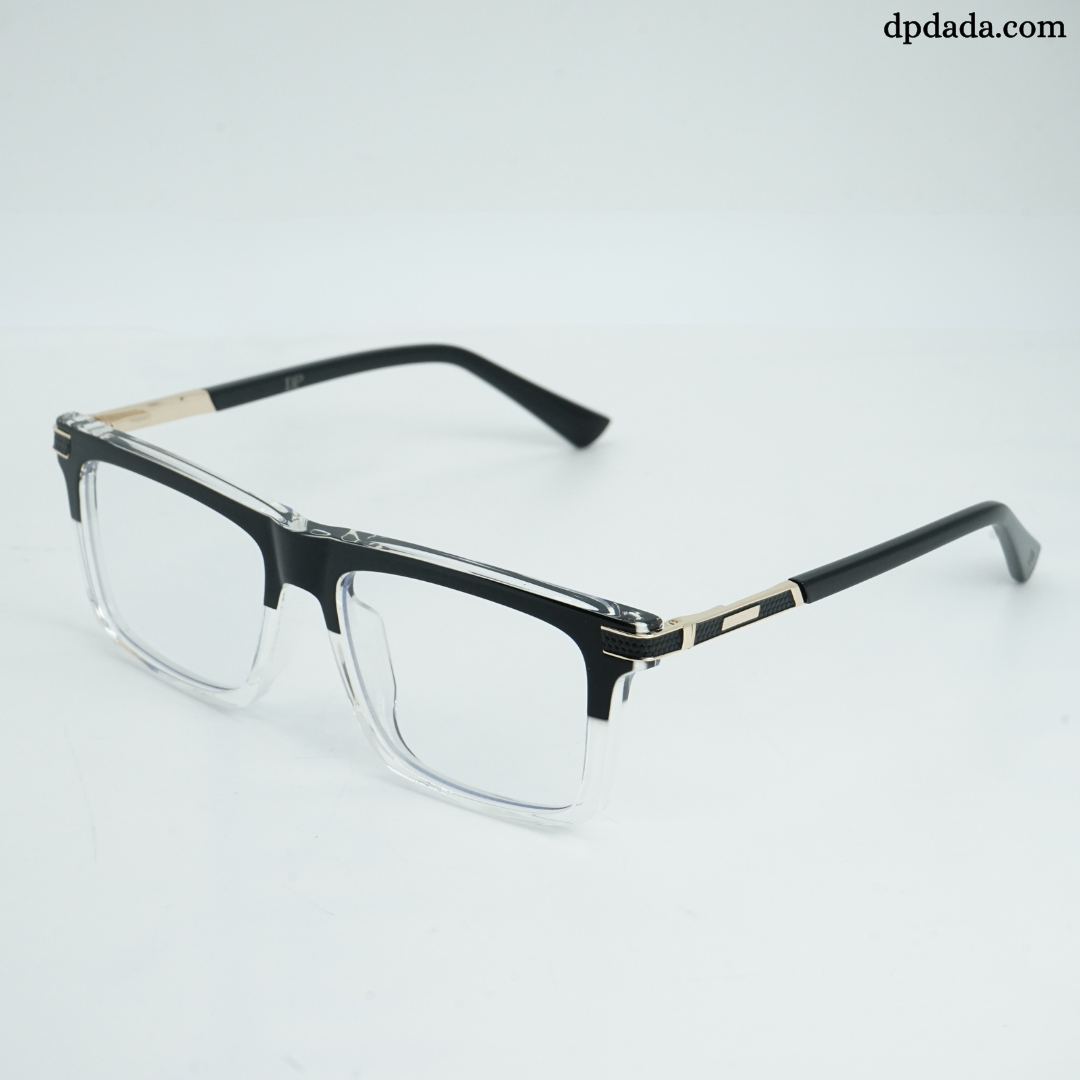 DP Dada Black &amp; Clear Gradient Eyeglasses – Model DP106