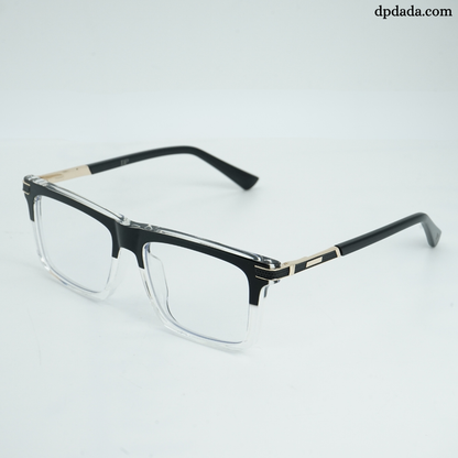 DP Dada Black &amp; Clear Gradient Eyeglasses – Model DP106