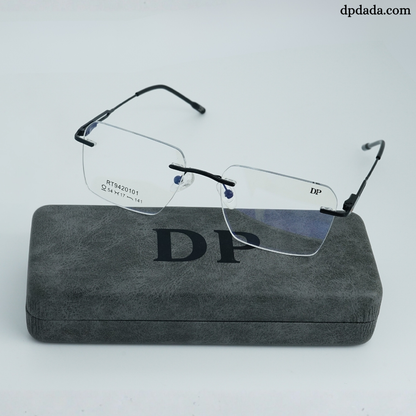 DP DADA.COM Rimless Spectacle Black RT9420101