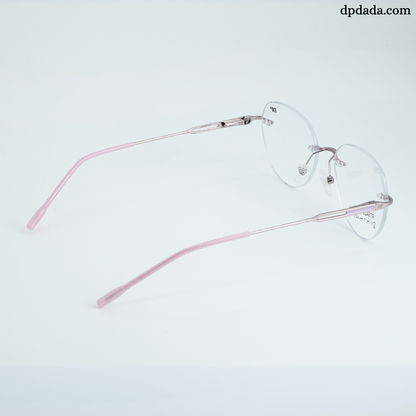 DP DADA.COM Rimless Pink Spectacle RT9420110
