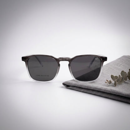 HEXO Gray Gradient 3-in-1 Magnetic Clip-On Eyeglasses