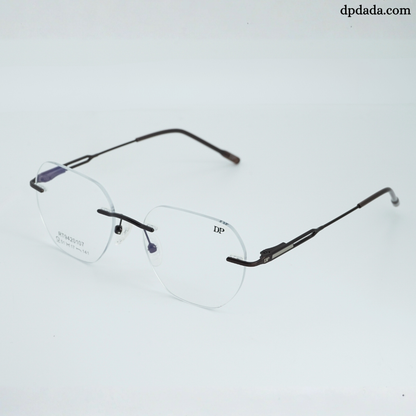 DP DADA.COM Rimless Spectacle Brown RT9420107