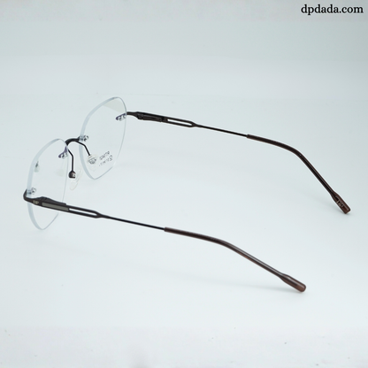 DP DADA.COM Rimless Spectacle Brown RT9420107