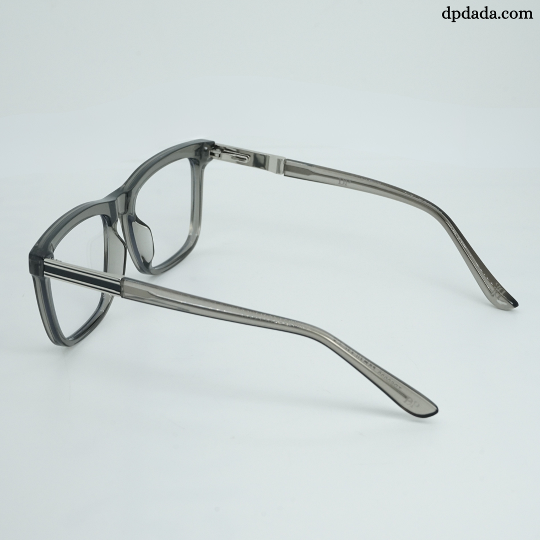 DP Dada TR8901 Transparent Grey Square Eyeglasses