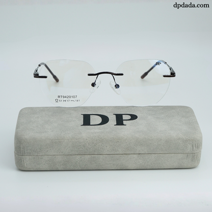 DP DADA.COM Rimless Spectacle Brown RT9420107