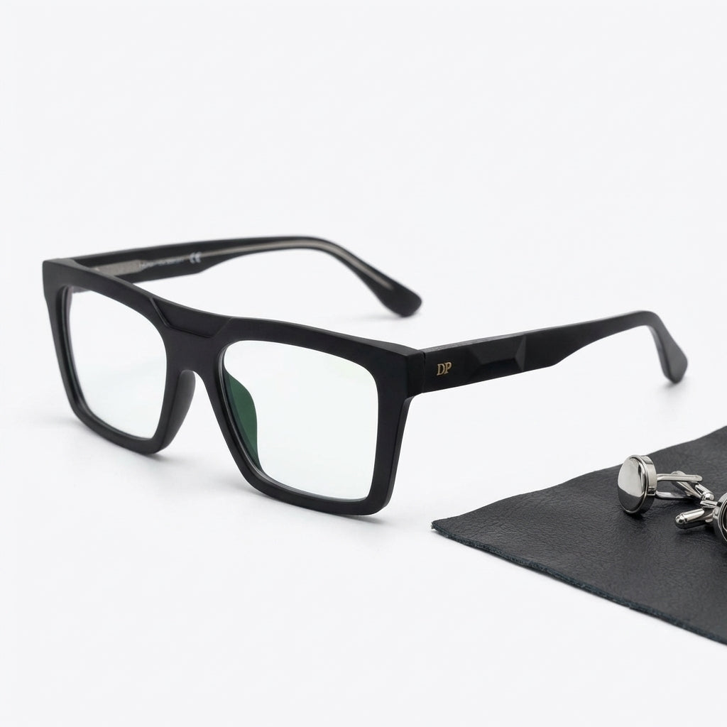 WideX 3-in-1 Clip-On Vision Eyeglasses Mat Black
