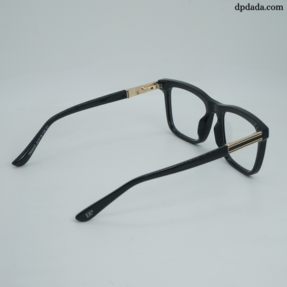 DP Dada Glossy Black Square Eyeglasses – Model DP101