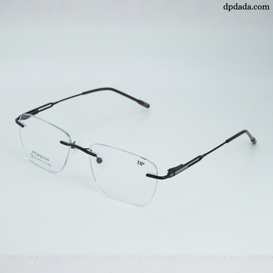 DP DADA.COM Rimless Spectacle Brown RT9020104