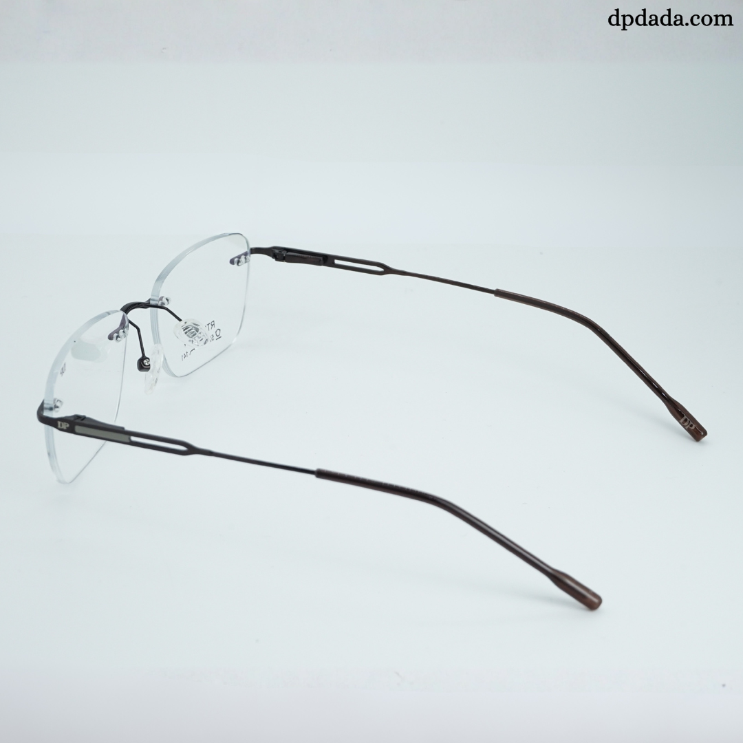 DP DADA.COM Rimless Spectacle Brown RT9020104
