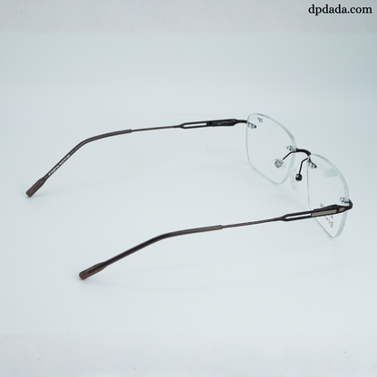 DP DADA.COM Rimless Spectacle Brown RT9020104