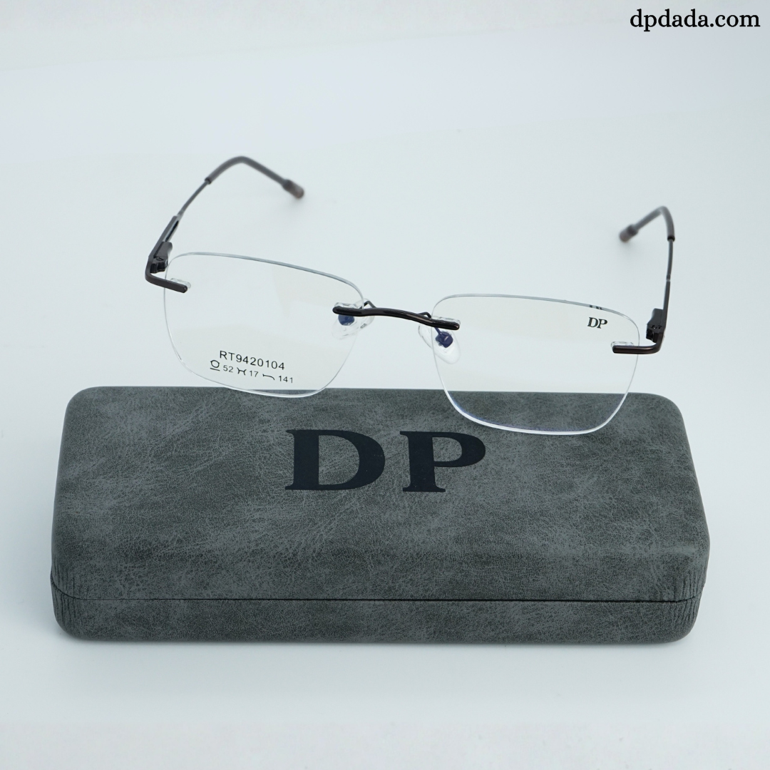 DP DADA.COM Rimless Spectacle Brown RT9020104