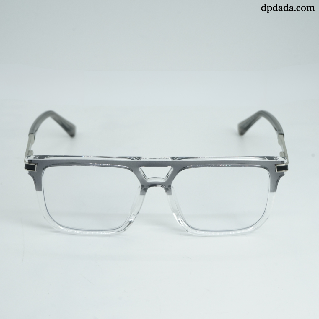 DP Dada TR9055 Clear & SilverSqure Eyeglasses