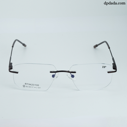 DP DADA.COM Rimless Spectacle Brown RTR9020106