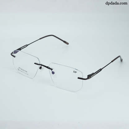DP DADA.COM Rimless Spectacle Brown RTR9020106