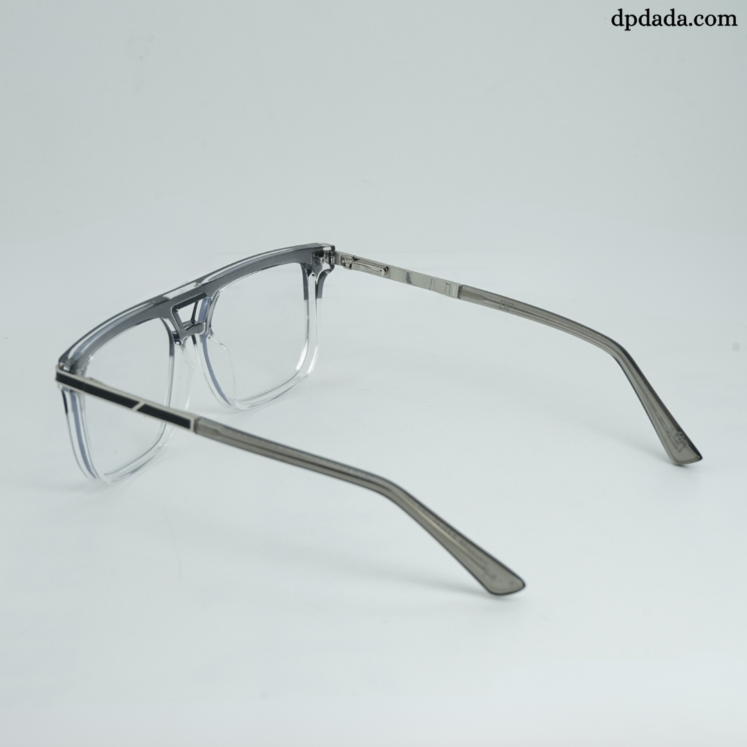 DP Dada TR9055 Clear & SilverSqure Eyeglasses