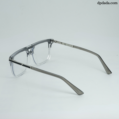 DP Dada TR9055 Clear & SilverSqure Eyeglasses