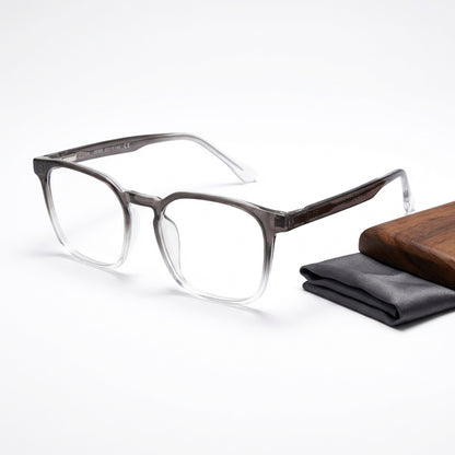 HEXO Gray Gradient 3-in-1 Magnetic Clip-On Eyeglasses