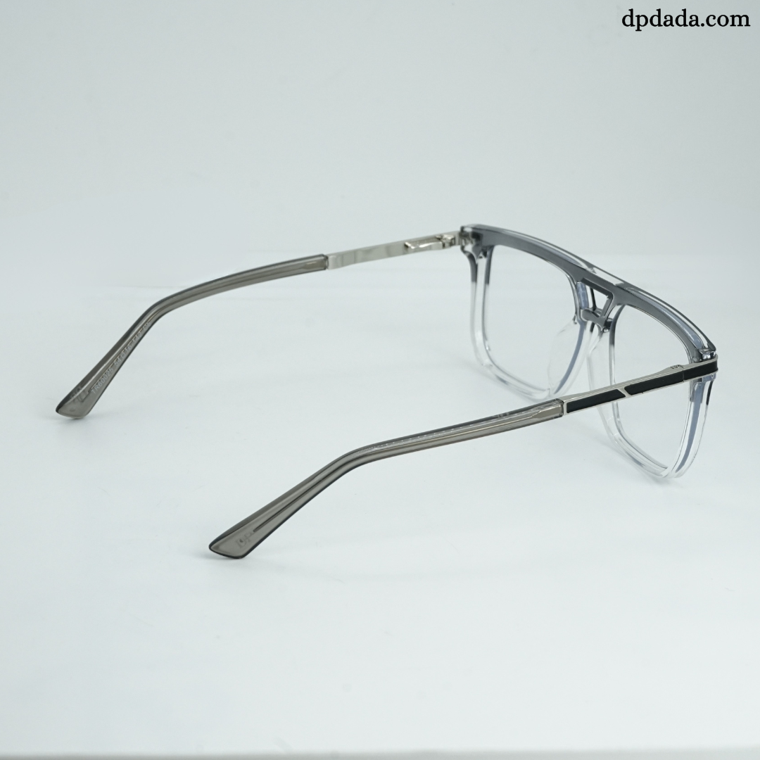 DP Dada TR9055 Clear & SilverSqure Eyeglasses