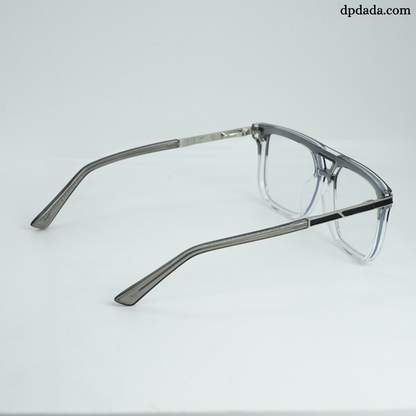 DP Dada TR9055 Clear & SilverSqure Eyeglasses