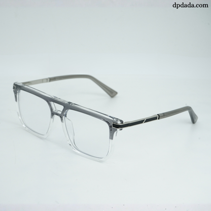 DP Dada TR9055 Clear & SilverSqure Eyeglasses